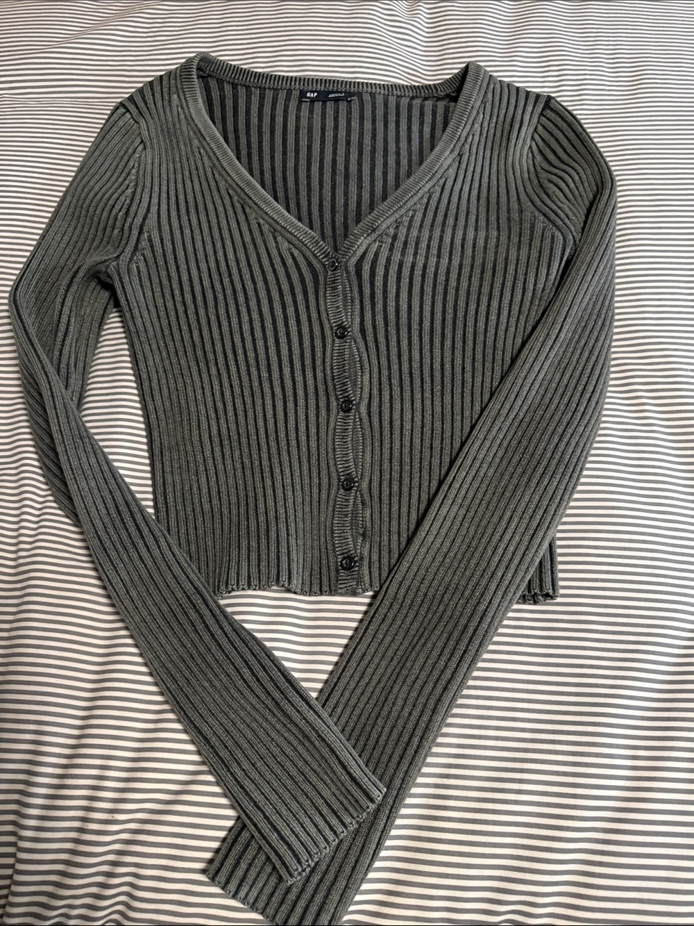 Gap Plaited Rib Crop Cardigan size small tall